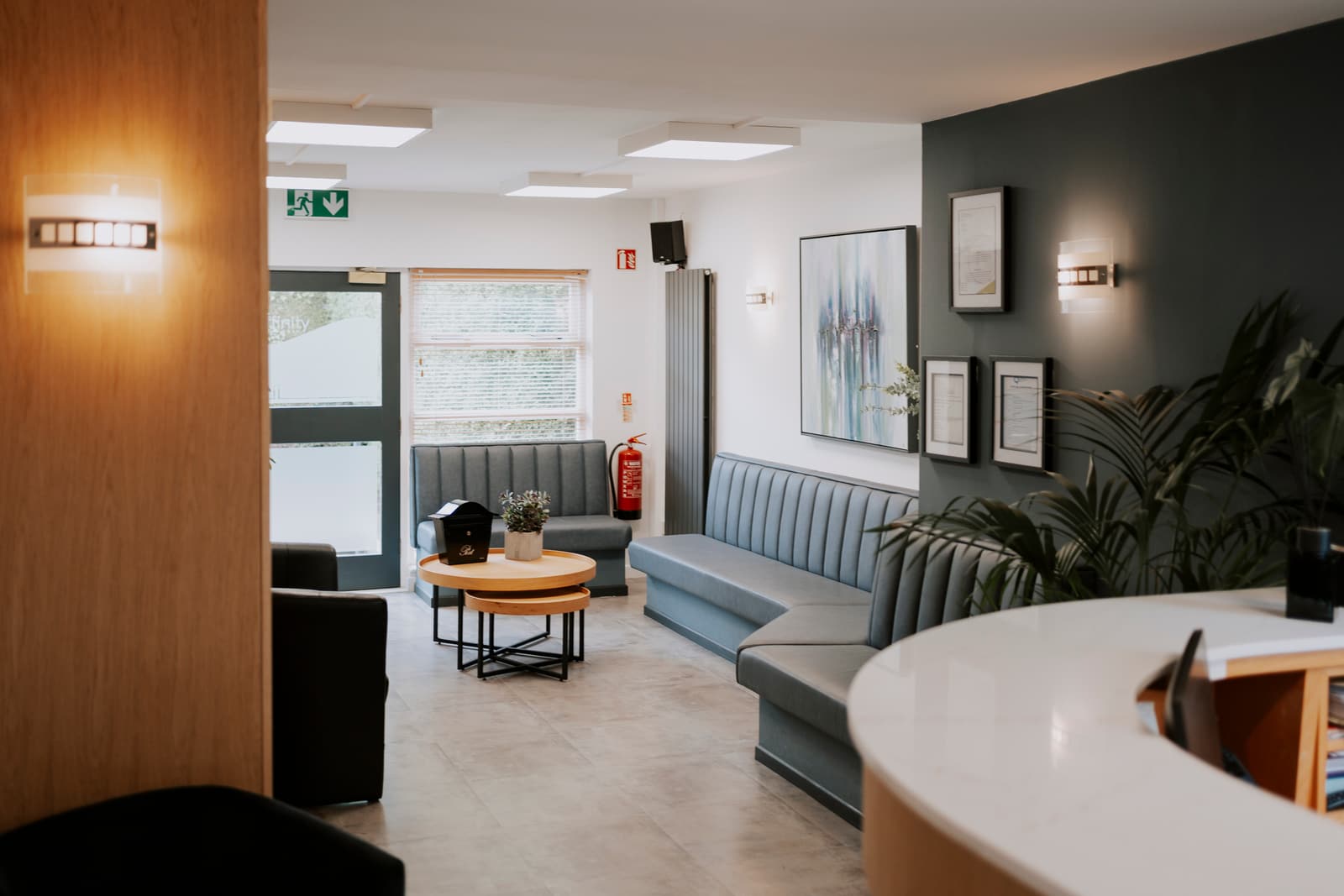 The waiting lounge at Affinity Dental Care